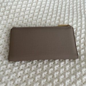 Dagne Dover Signature Slim Coated Canvas Wallet